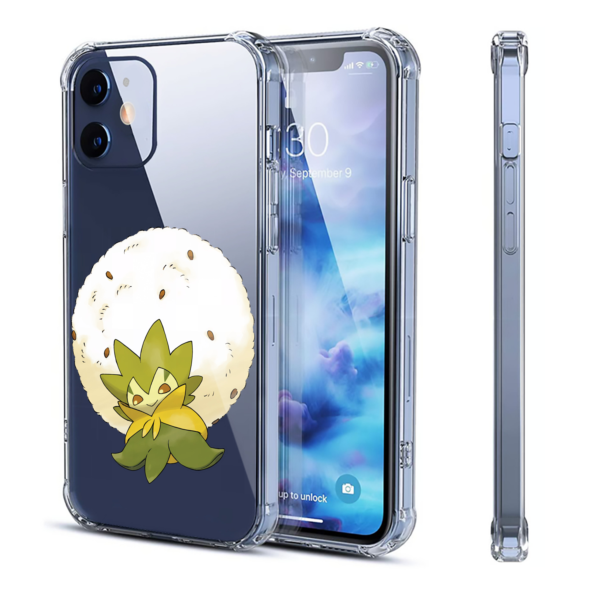 （画像用） ポケットモンスター Pokémon 【iPhone 12シリーズ対応】透明スマホケース（クリアソフトケース）